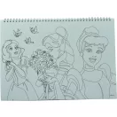 Disney Hercegnők Spring A/4 spirál vázlatfüzet 40 lapos matricával