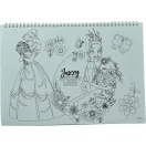 Disney Hercegnők Spring A/4 spirál vázlatfüzet 40 lapos matricával