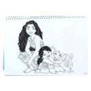 Disney Vaiana Together Again A/4 spirál vázlatfüzet 40 lapos matricával