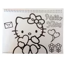 Hello Kitty Sweetheart A/4 spirál vázlatfüzet 40 lapos matricával