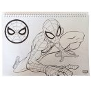 Pókember World of Webs A/4 spirál vázlatfüzet 40 lapos matricával