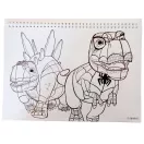 Pókember Spidey Dino-Webs A/4 spirál vázlatfüzet 40 lapos matricával