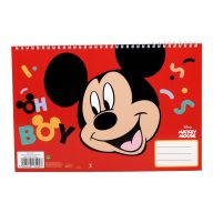 Disney Mickey Oh Boy A/4 spirál vázlatfüzet, 30 lapos