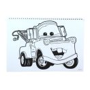 Disney Verdák Vroom A/4 spirál vázlatfüzet 40 lapos matricával