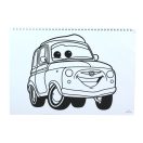 Disney Verdák Vroom A/4 spirál vázlatfüzet 40 lapos matricával