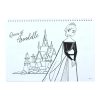 Disney Jégvarázs Heart A/4 spirál vázlatfüzet 40 lapos matricával