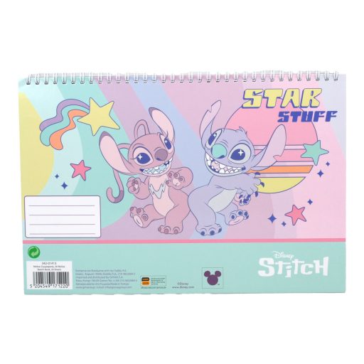 Disney Lilo és Stitch, A csillagkutya Star Stuff A/4 spirál vázlatfüzet, 30 lapos