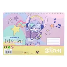 Disney Lilo és Stitch, A csillagkutya Blast A/4 spirál vázlatfüzet 40 lapos matricával