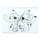 Disney Lilo és Stitch, A csillagkutya Blast A/4 spirál vázlatfüzet 40 lapos matricával