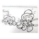 Hupikék törpikék Village A/4 spirál vázlatfüzet 40 lapos matricával