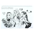 Monster High Crew A/4 spirál vázlatfüzet 40 lapos matricával