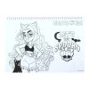 Monster High Crew A/4 spirál vázlatfüzet 40 lapos matricával