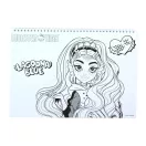 Monster High Crew A/4 spirál vázlatfüzet 40 lapos matricával