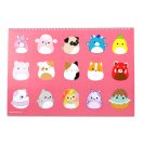 Squishmallows Feelin' A/4 spirál vázlatfüzet 40 lapos matricával