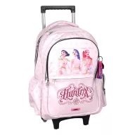   K-pop Démonvadászok Pink gurulós iskolatáska, táska 46 cm