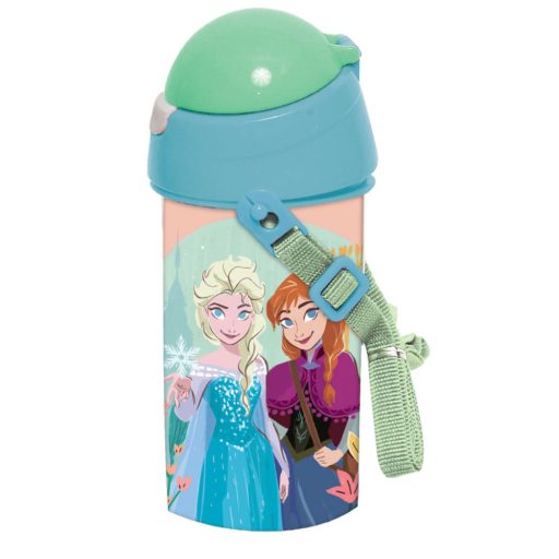 Disney Jégvarázs Together műanyag szívószálas kulacs akasztóval 500 ml