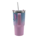 Disney Lilo és Stitch, A csillagkutya Alien 626 rozsdamentes acél thermo szívószálas kulacs 520 ml