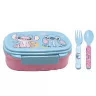   Disney Lilo és Stitch, a csillagkutya Alien 626 szendvicsdoboz + evőeszköz szett