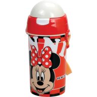  Disney Minnie Bloom műanyag szívószálas kulacs akasztóval 500 ml