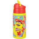 Play-Doh Happy alumínium szívószálas kulacs akasztóval 500 ml