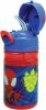 Pókember Spidey Dino Webs műanyag szívószálas kulacs akasztóval 350 ml
