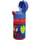 Pókember Spidey Dino Webs műanyag szívószálas kulacs akasztóval 350 ml