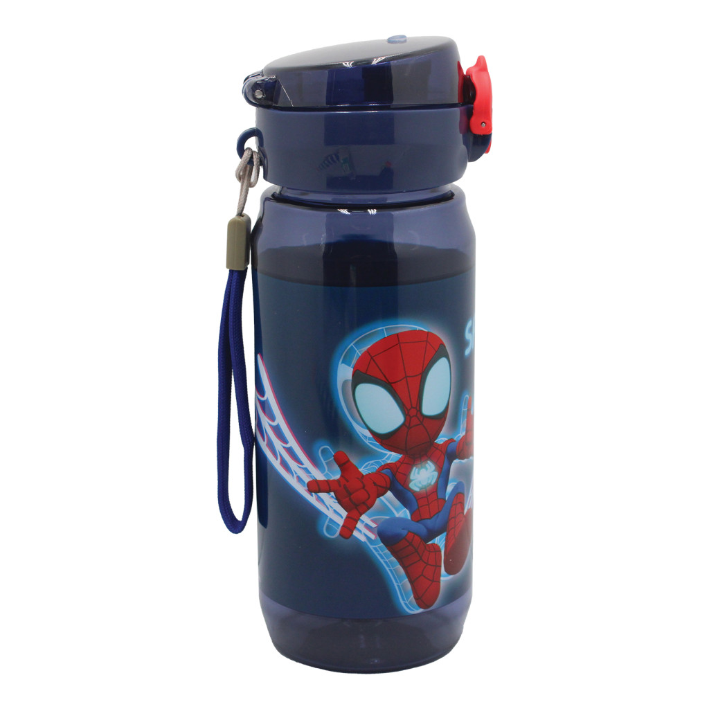 Бутилка Spiderman Spidey Web с дръжка, 600 мл – синя