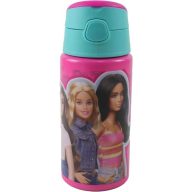   Barbie Love alumínium szívószálas kulacs akasztóval 500 ml
