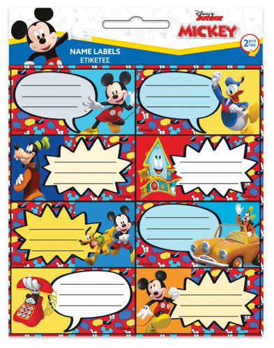 Disney Mickey Fun Times füzetcímke 16 db-os