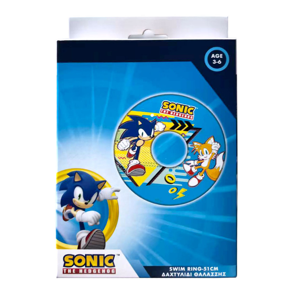 Пояс за плуване Sonic the Hedgehog Ring, син, 51 см