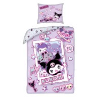   Hello Kitty Kuromi Chaos ágyneműhuzat 140×200cm, 70×90 cm microfibre