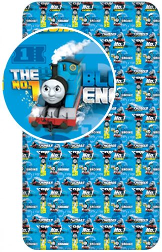 Thomas és barátai Blue Engine gumis Lepedő 90x200 cm