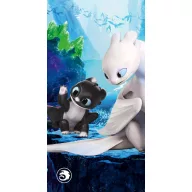   Így neveld a sárkányodat Little Kin fürdőlepedő, strand törölköző 70x140cm