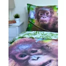 Orangután Jungle Joy ágyneműhuzat 140×200cm, 70×90 cm