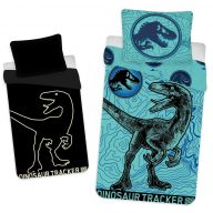   Jurassic World Dinosaur Tracker Sötétben világító ágyneműhuzat 140×200cm, 70x90 cm