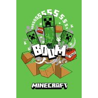 Minecraft Boom Creeper szuper puha polár takaró 100x150cm