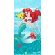 Disney Hercegnők, Ariel Friends fürdőlepedő, strand törölköző 70x140cm