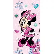   Disney Minnie Pink Floral fürdőlepedő, strand törölköző 70x140cm