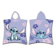   Disney Lilo és Stitch, A csillagkutya Purple strand törölköző poncsó 50x115 cm