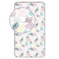   Disney Lilo és Stitch, A csillagkutya Leaves gumis lepedő 90x200 cm