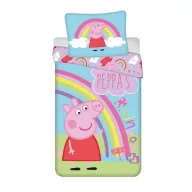 Peppa malac Jump In ágyneműhuzat 140×200cm, 70×90 cm