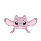 Disney Lilo és Stitch, A csillagkutya Angel Pink 3D formapárna, díszpárna 35 cm