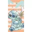 Disney Lilo és Stitch, A csillagkutya Tropical Hugs fürdőlepedő, strand törölköző 70x140cm