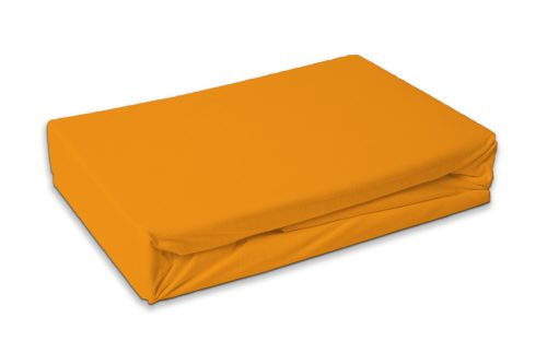 Narancssárga Orange frottír gumis lepedő 90x200 cm