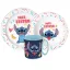 Disney Lilo és Stitch, A csillagkutya Just étkészlet, micro műanyag szett bögrével 390 ml 