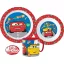 Disney Verdák Lets Race étkészlet, micro műanyag szett bögrével 265 ml