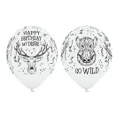 Szarvas Wild léggömb, lufi 6 db-os 12 inch (30 cm)