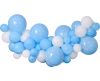 Kék Baby Blue léggömb, lufi girland szett 65 db-os