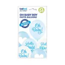 Oh Baby Boy léggömb, lufi 6 db-os 12 inch (30cm)
