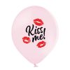 Kiss Me, Csók léggömb, lufi 6 db-os 12 inch (30 cm)